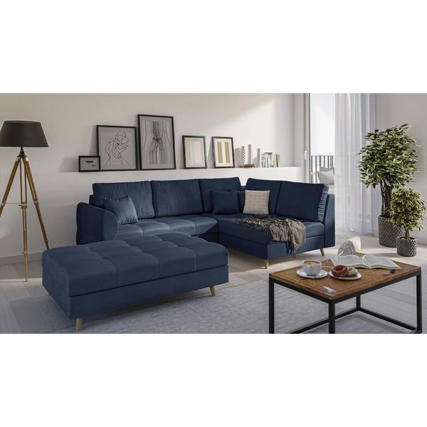 Tumši zils kāju soliņš Ariella – Ropez-image-2