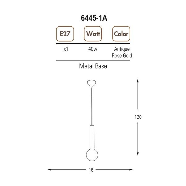 Griestu lampa Homemania Decor Tubo-image-2