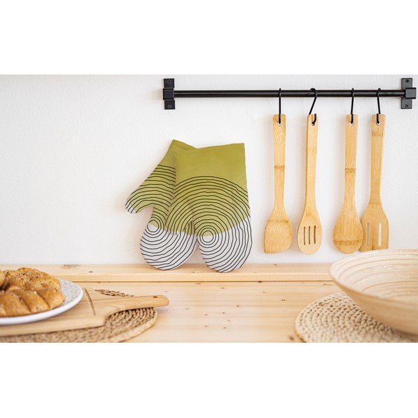 2 kokvilnas virtuves cimdu komplekts Butter Kings Rising Sun-image-1