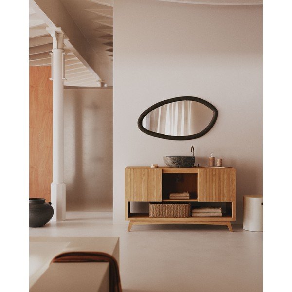 Sienas spogulis ar masīvkoka rāmi 60x110 cm Magrit – Kave Home-image-2