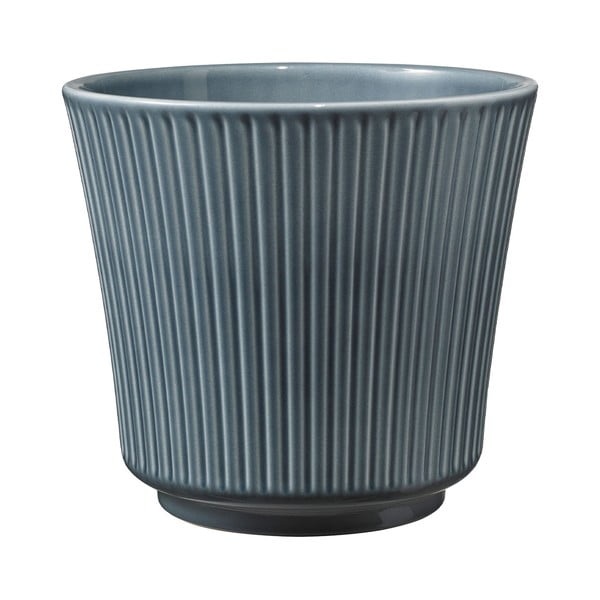 Zils keramikas puķu pods Big Pots Delphi, ø 16 cm
