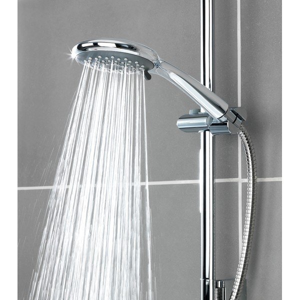 Pelēka dušas galva Wenko Saving, ø 11 cm-image-1