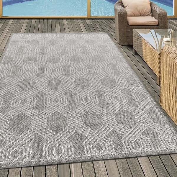 Pelēks āra paklājs 160x230 cm Aruba – Ayyildiz Carpets-image-1