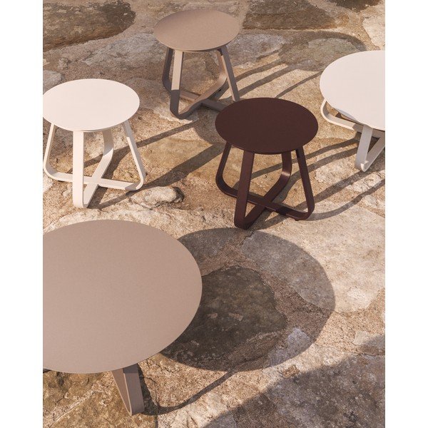 Metāla apaļš dārza galdiņš ø 48 cm Tamaris – Kave Home-image-1