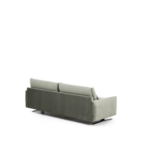 Zaļš samta dīvāns 240 cm Veliro – Kave Home-image-4