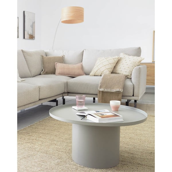 Metāla apaļš sānu galdiņš ø 72 cm Fleksa – Kave Home-image-1