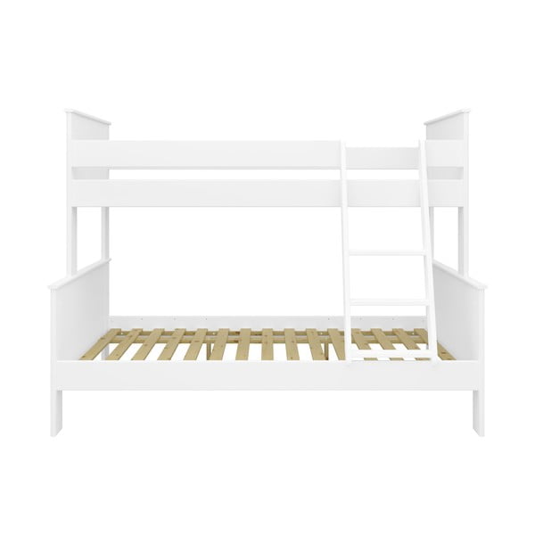 Balta divstāvu gulta 120x200/90x200 cm Alba – Tvilum