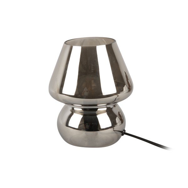 Stikla galda lampa sudraba krāsā Leitmotiv Glass, augstums 18 cm-image-2