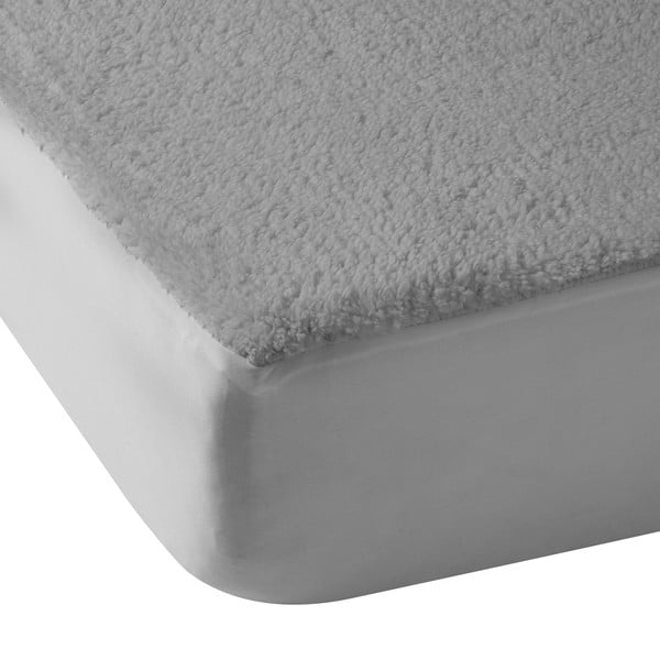 Pelēks mikroplīša palags ar gumiju 185x200 cm Thermal Sherpa – Catherine Lansfield