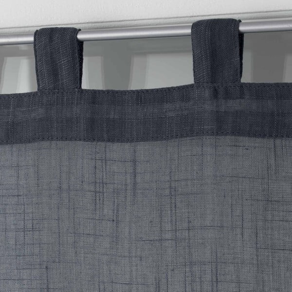 Antracīta pelēki dienas aizkari (2 gab.) 60x160 cm Zazy – douceur d'intérieur-image-1