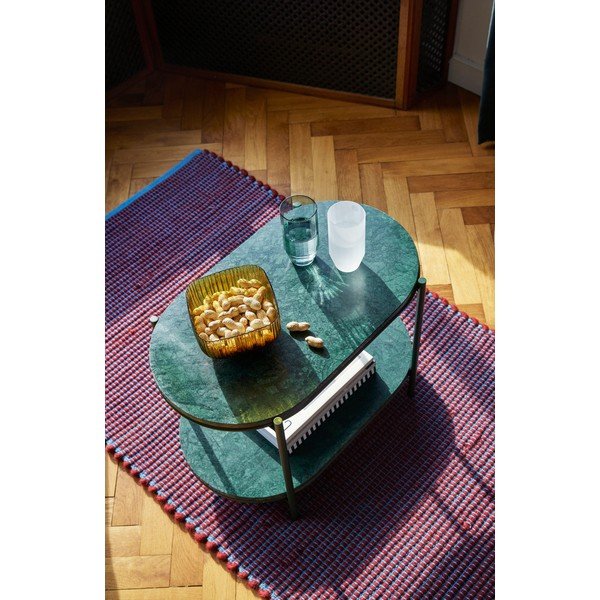 Violeti zils paklājs no vilnas un kokvilnas Hübsch Lexa, 80 x 200 cm-image-4