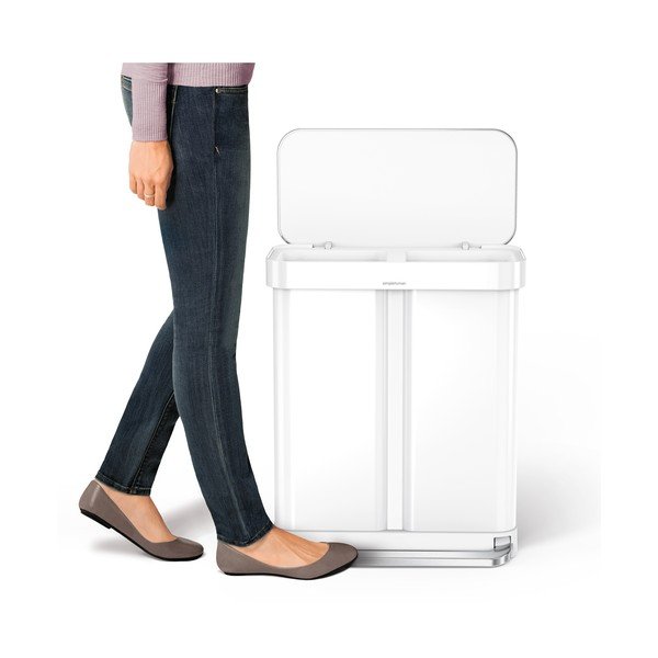 Balta tērauda atkritumu tvertne ar pedāli 58 l – simplehuman-image-4