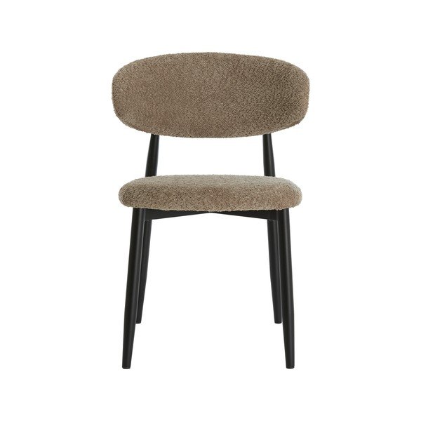 Pelēkbrūns polsterēts pusdienu krēsls Eniola – Light & Living-image-2