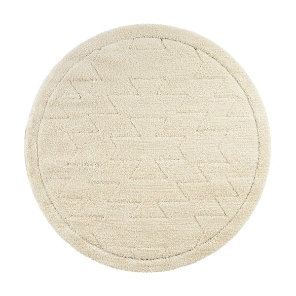 Krēmīgi balts paklājs Mint Rugs Norwalk Cara, ø 160 cm