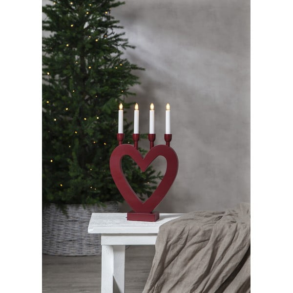 Sarkans Ziemassvētku LED svečturis Star Trading Dala-image-3