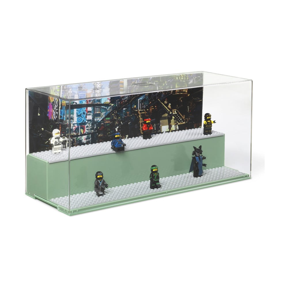 Zaļš LEGO® minifigūriņu kolekcionējamais skapītis