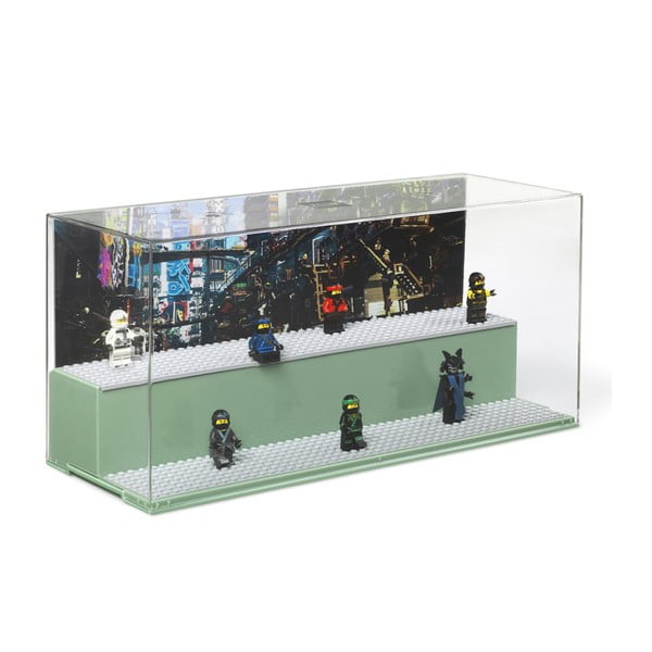 Zaļš LEGO® minifigūriņu kolekcionējamais skapītis