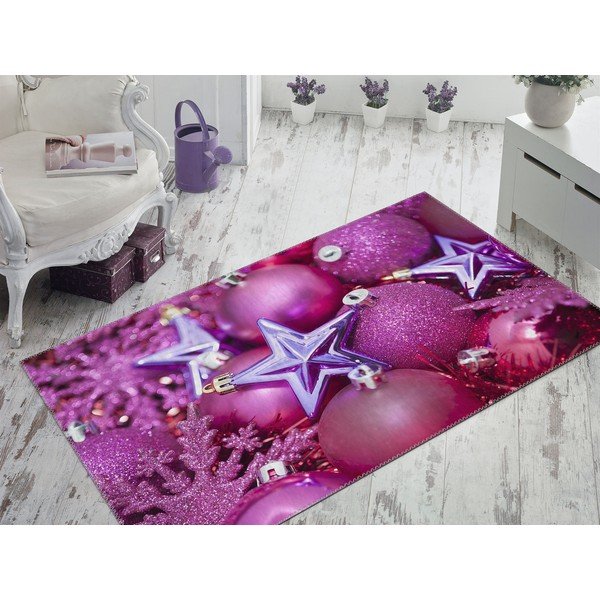 Paklājs Vitaus Christmas Period Purple Deco, 50 x 80 cm-image-1