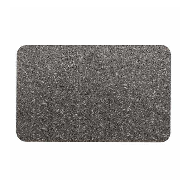 Antracīta pelēks vannas istabas paklājiņš 50x80 cm Granite – douceur d'intérieur