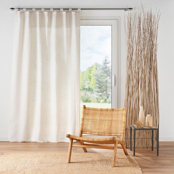 Krēmkrāsas aizkars 140x240 cm Pauline – douceur d'intérieur-image-1