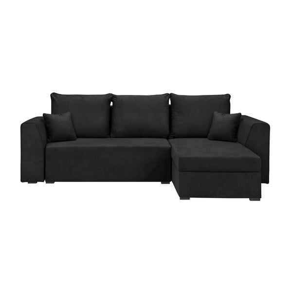 Antracīta stūra dīvāns-lova Kosmopolītisks dizains Dover