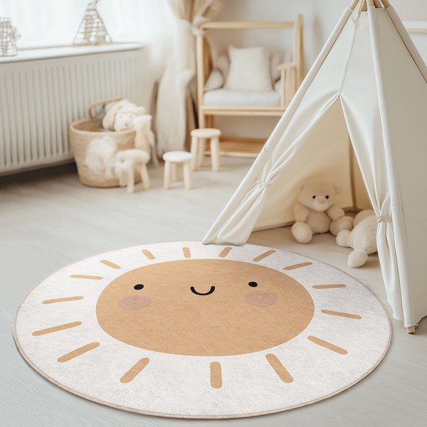 Mazgājams bērnu paklājs ø150 cm Sunny World – Mila Home-image-1
