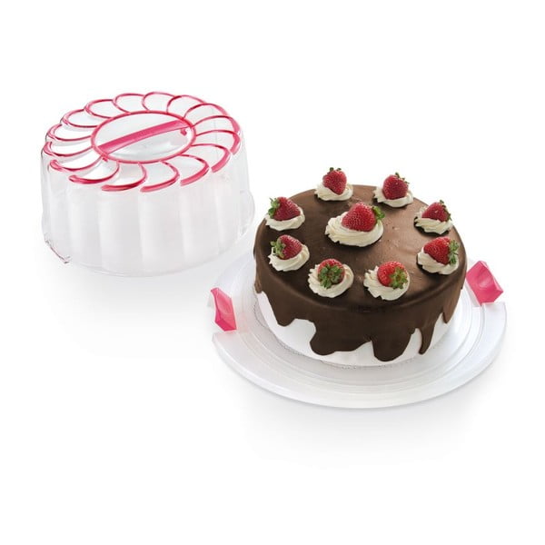 Kūku kārbas šķēres Cake Pink, 28 cm
