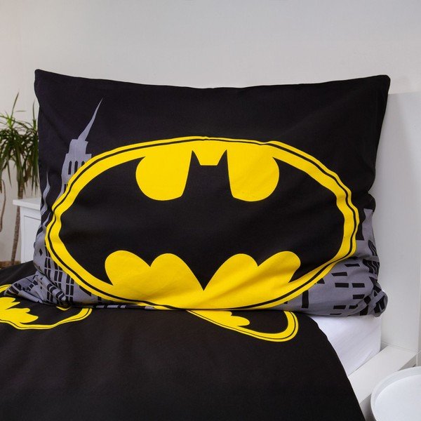 Vienguļamā kokvilnas bērnu gultas veļa 140x200 cm Batman "The Emblem" – Jerry Fabrics-image-4