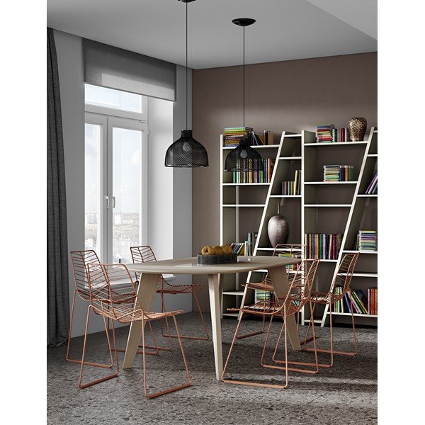 Ēdamgalds ar ozolkoka imitācijas virsmu 180x100 cm Lago – TemaHome-image-1