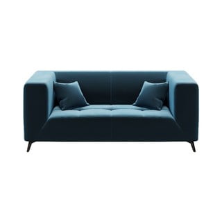 Zils samta dīvāns MESONICA Toro, 187 cm