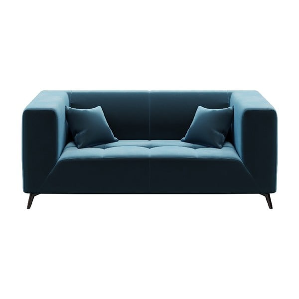 Zils samta dīvāns MESONICA Toro, 187 cm