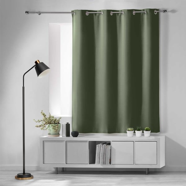 Haki gaismu necaurlaidīgs aizkars 135x180 cm Occult – douceur d'intérieur-image-2