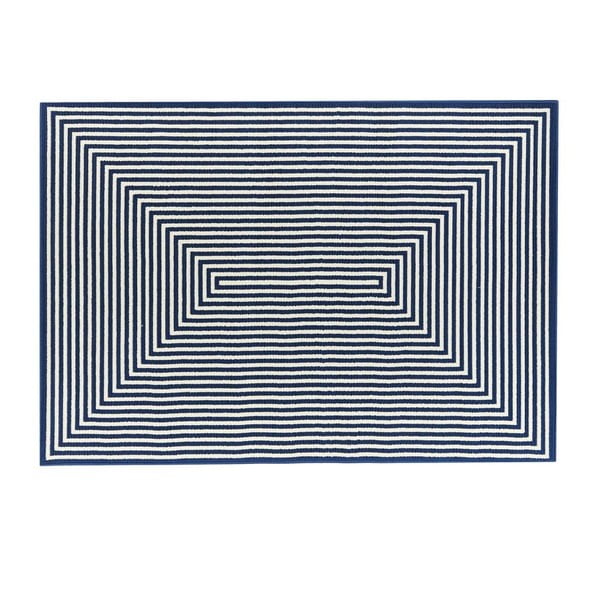 Tumši zils āra paklājs Floorita Braid, 160 x 230 cm-image-1