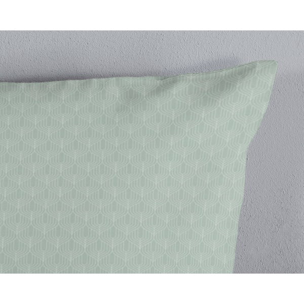 Zaļa vienguļamā flaneļa gultas veļa 140x200 cm Omaira – HIP-image-3