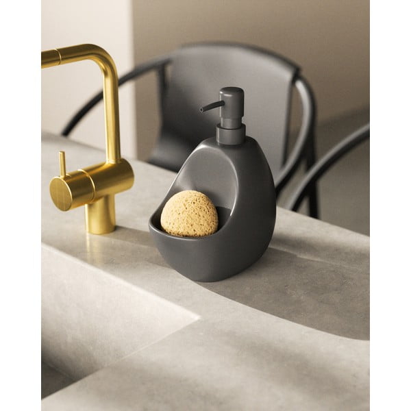 Melns keramikas ziepju dozators 590 ml Joey – Umbra-image-1