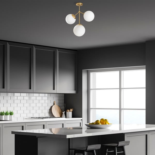 Griestu lampa ar 3 spuldzēm Opviq lights Damar-image-4