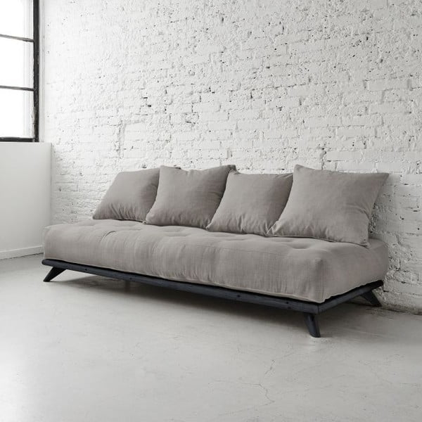 Dīvāns Senza Black/Granite Grey