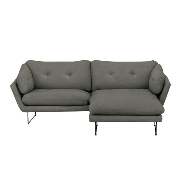 Pelēks un zaļš dīvāna un pufa komplekts Windsor & Co Sofas Comet