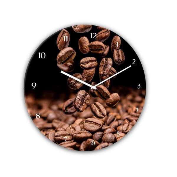 Sienas pulkstenis Styler Glassclock Coffee Seeds, ⌀ 30 cm-image-2