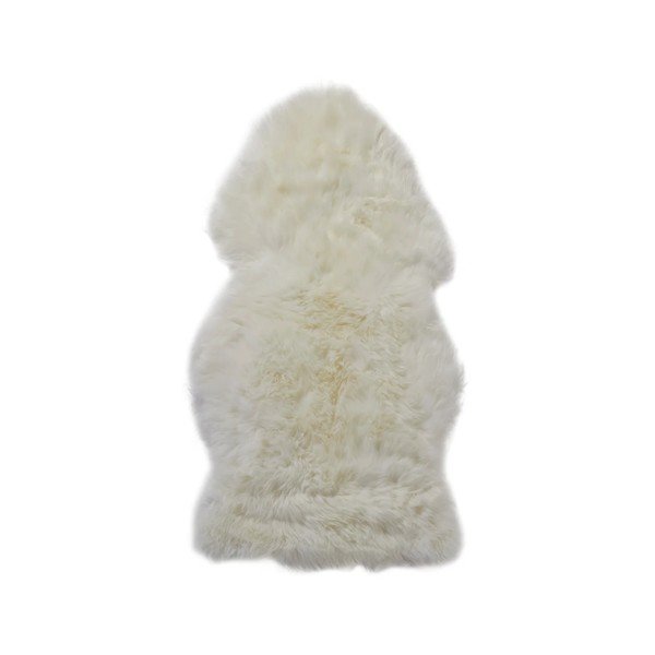 Balts aitādas paklājs Native Natural Sheep, 60 x 120 cm