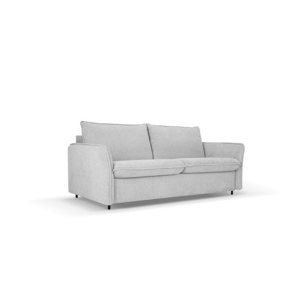 Gaiši pelēks salokāms dīvāns 166 cm Dalida – Micadoni Home-image-2