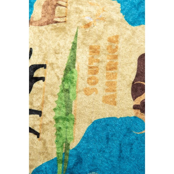 Zils bērnu neslīdošs paklājs Conceptum Hypnose Karte, 100 x 160 cm-image-3