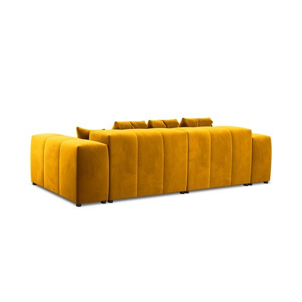 Dzeltens samta dīvāns 320 cm Rome Velvet – Cosmopolitan Design -image-4