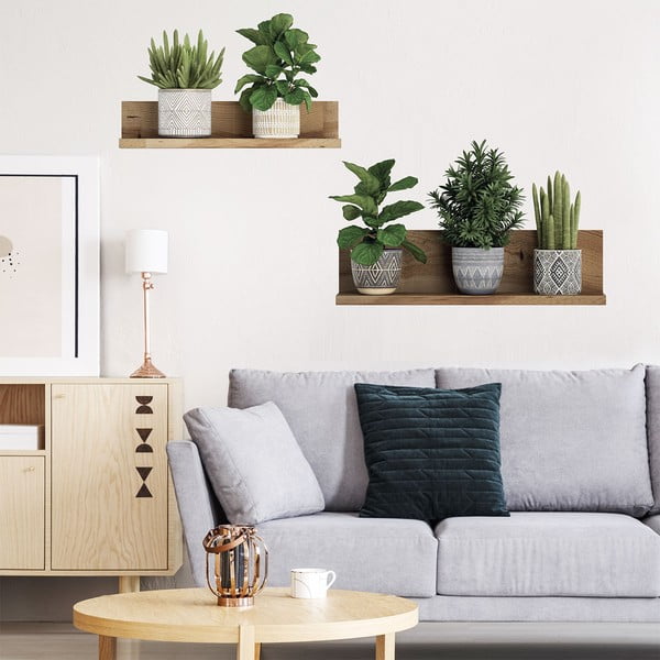 Sienas uzlīme 60x35 cm 3D effect Green Plants – Ambiance-image-2