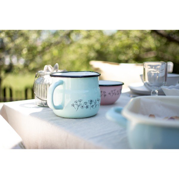 Piparmētru zaļa emaljas krūze Orion Meadow , 1,2 l-image-3