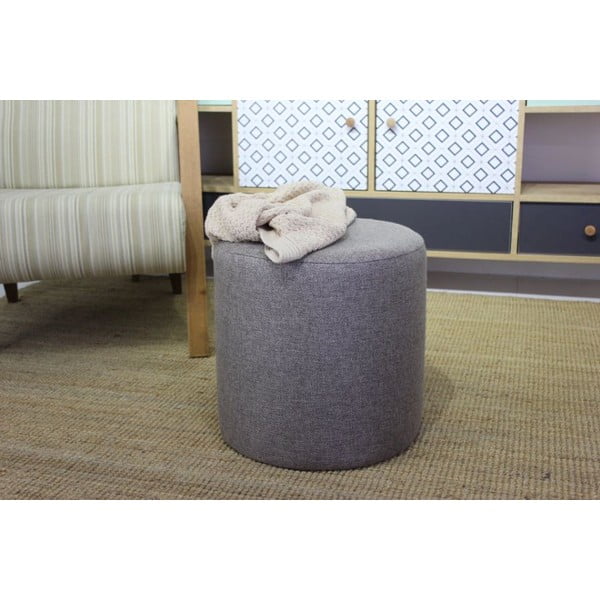 Pelēks pufs Silindir – Balcab Home-image-3