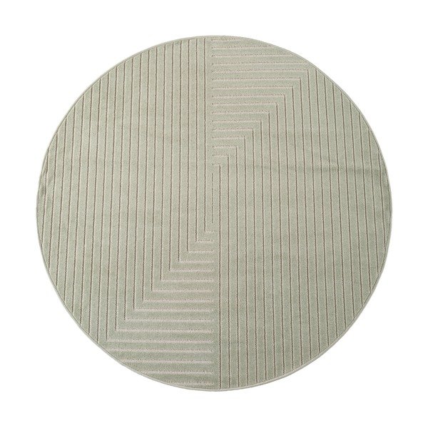 Zaļš apaļš iekštelpu un āra paklājs ø 80 cm Nova 1202 – Ayyildiz Carpets
