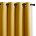 Dzeltens daļēji gaismu necaurlaidīgs aizkars 140x270 cm Kierra – Restilo