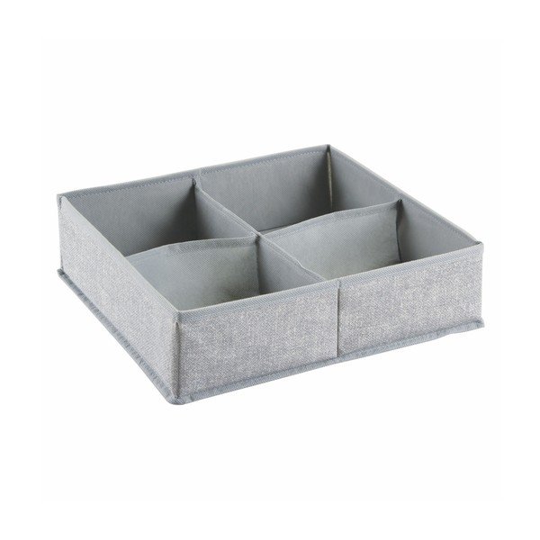 Pelēks 4 detaļu atvilktņu organizators InterDesign Aldo, 30,5 x 35,5 cm-image-2