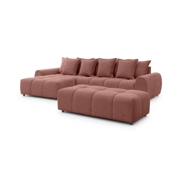 Terakotas oranžs kāju soliņš Albane  – Ropez-image-4